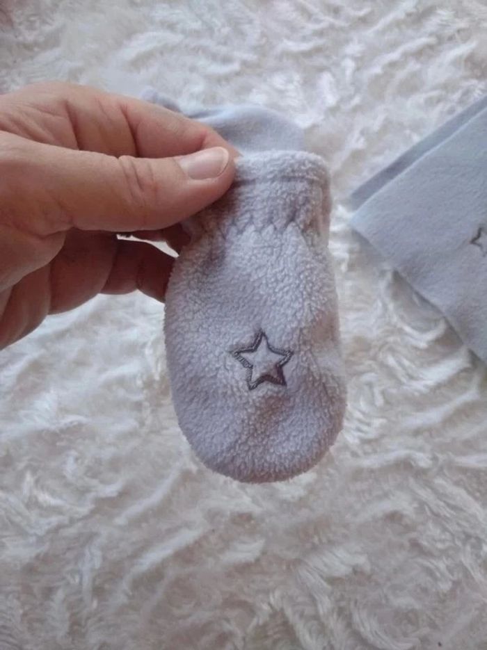 Ensemble (écharpe, gants, bonnet) Mixte 0/3 mois étoile Auchan - photo numéro 5