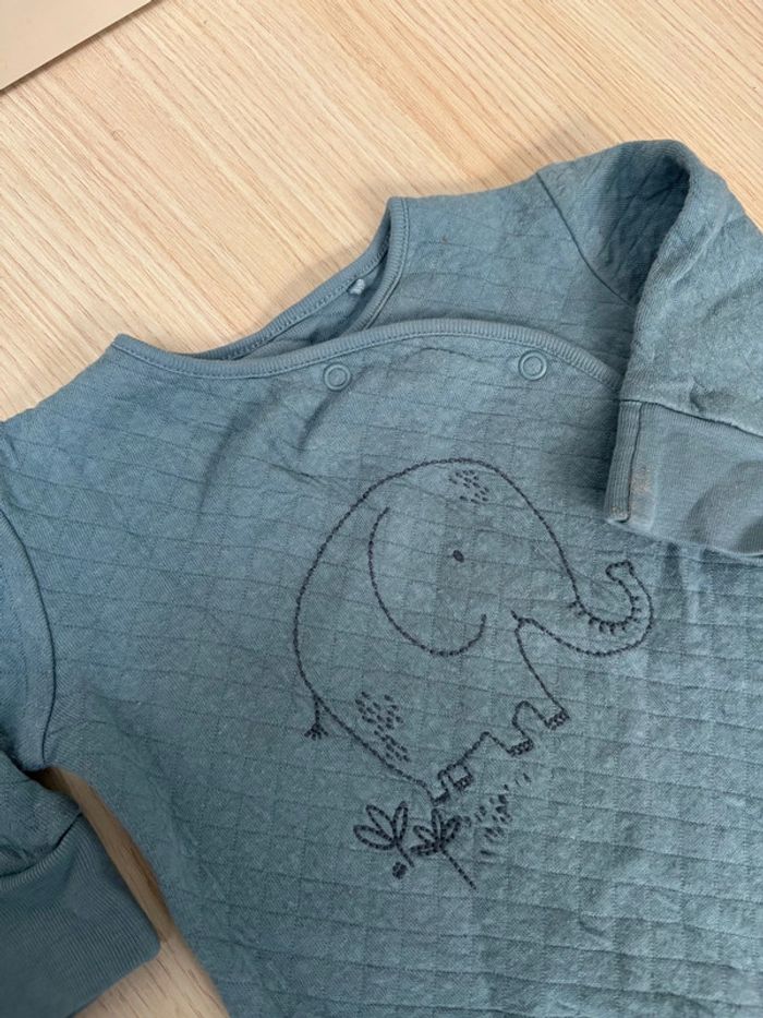 Pyjama next éléphant taille 3-6 mois - photo numéro 2