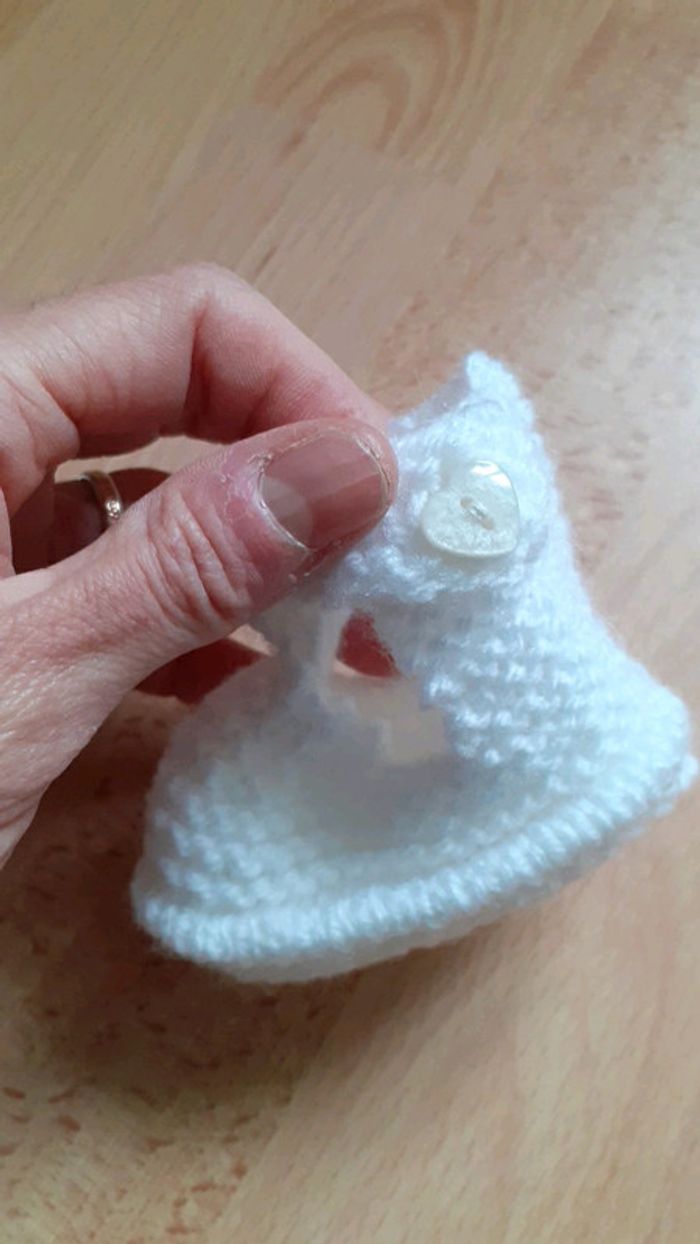 Chaussons bébé blanc - photo numéro 3
