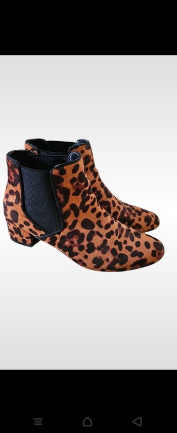 Bottines Chelsea Léopard Jennyfer T.39 - Talons 4cm - Très bon état
