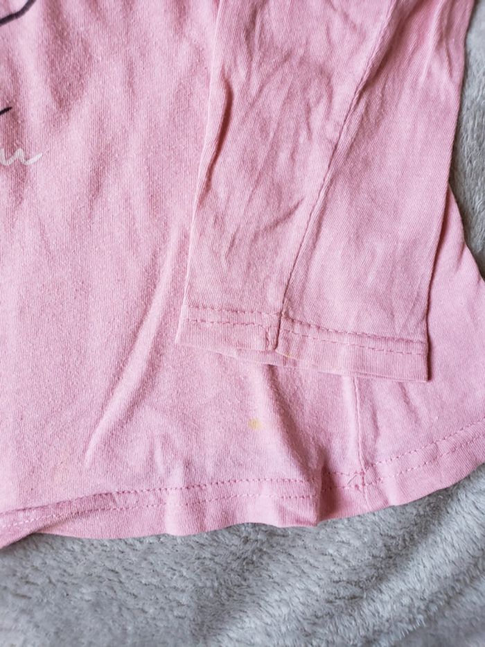 Haut pyjama rose petit lapin taille 10 ans - photo numéro 2