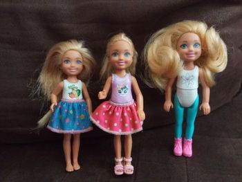 3 Jolies petites Poupées Chelsea "Mattel"
