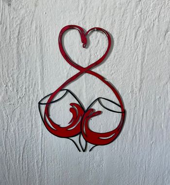 Art Mural Cœur Vin