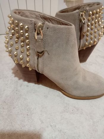 Bottines Peau beige Zara 