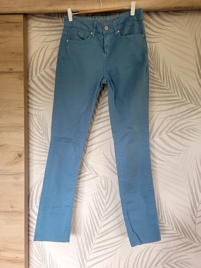 Pantalon femme taille 36 bleu tissaia