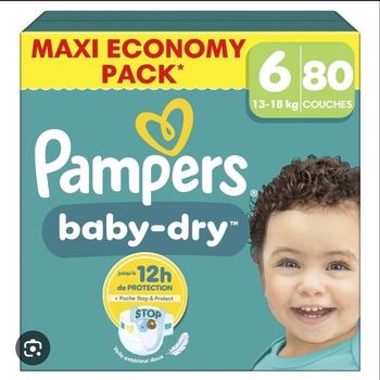 2 cartons couches Pampers taille 6 neuf 