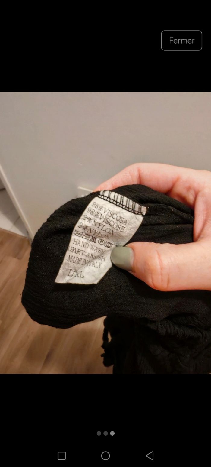 Pantalon large noir - photo numéro 3