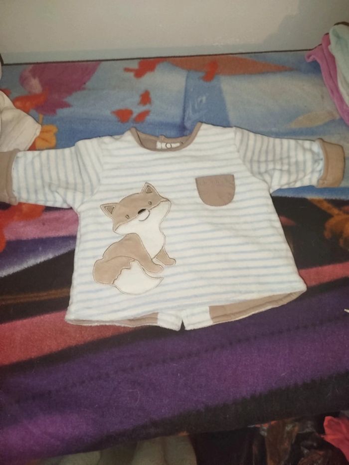 Haut de pyjama renard