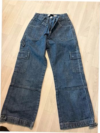 Pantacourt gap capri 16 ans bleu noeud en bas