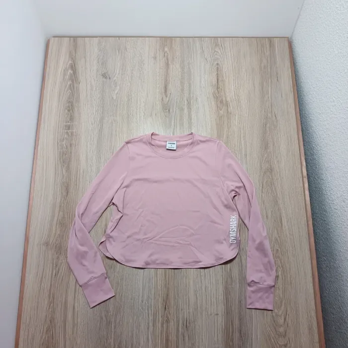 Hauts gymshark femme s teeshirt manche longue rose