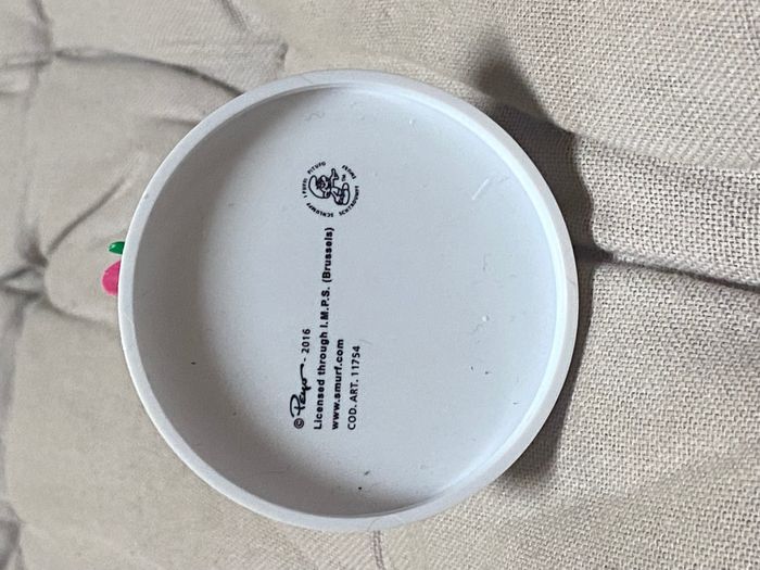 Figurine Schtroumpfette sur socle, sbabam 2016, schtroumpf - photo numéro 4