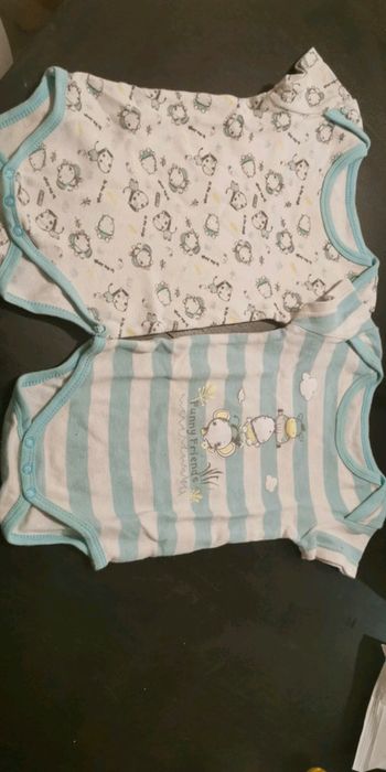 Lot de 2 Bodies manches courtes 9 mois