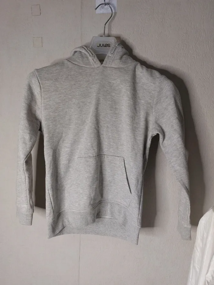 Sweat à capuche gris "Gémo" - photo numéro 2
