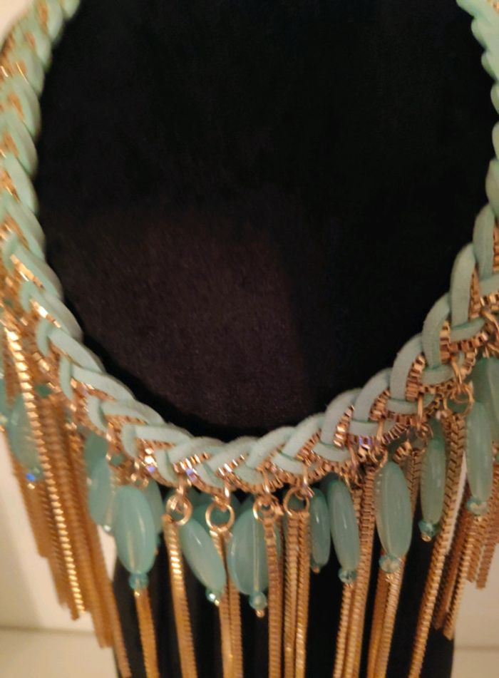 Collier nacré vert - photo numéro 2