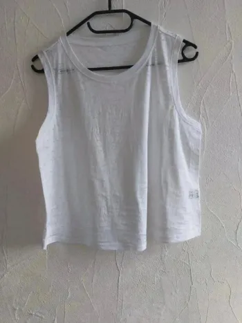 Débardeur camouflage blanc taille 38