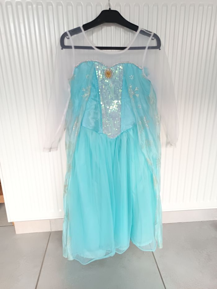 Déguisement Elsa La reine des neiges 8 -10 ans - photo numéro 1