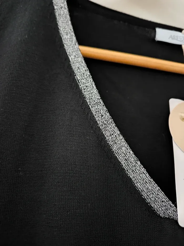 Pull fin noir Assuili– Taille XL – Neuf avec étiquette - photo numéro 2