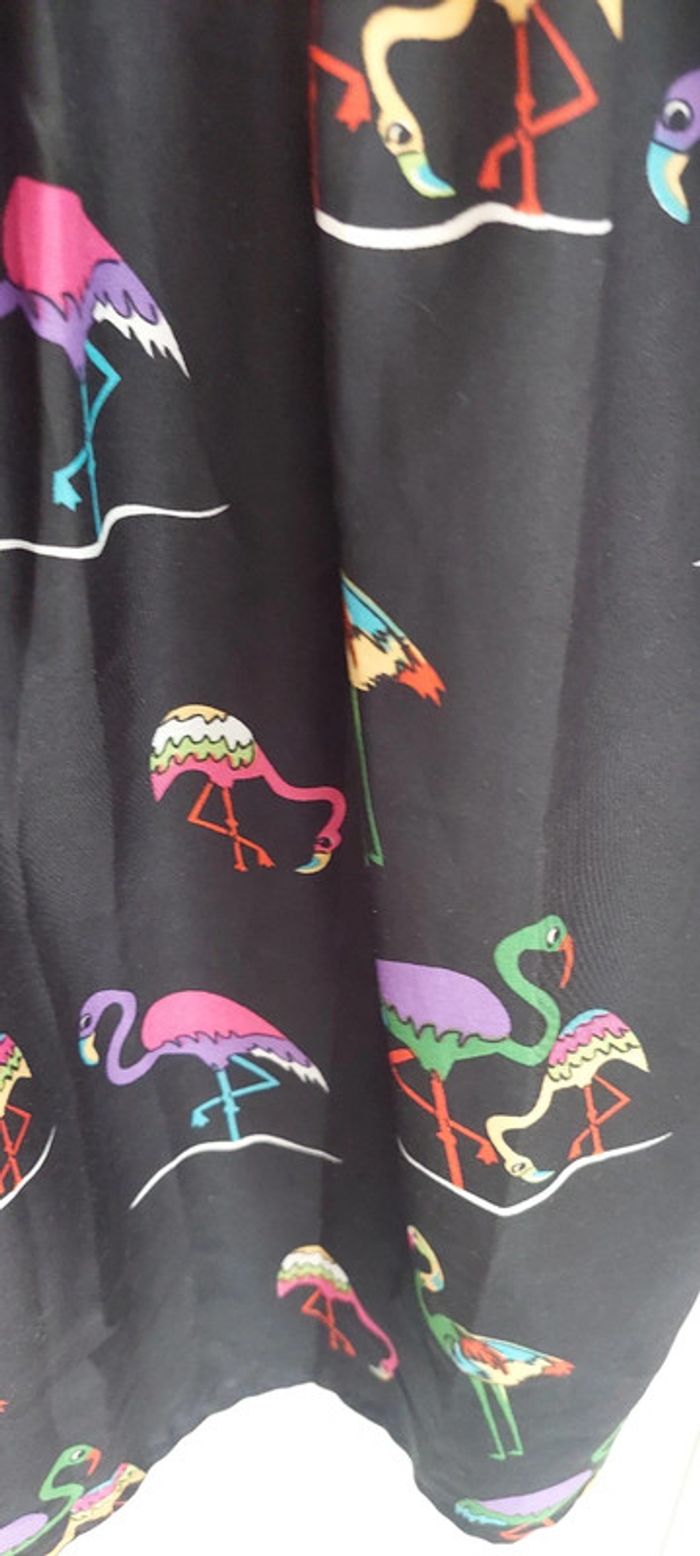 Robe noire avec flamants roses Athmosphere 10 ans - photo numéro 3