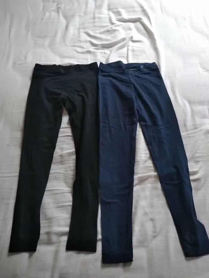 Lot de 2 Leegings Fille 10/12 Ans - photo numéro 2