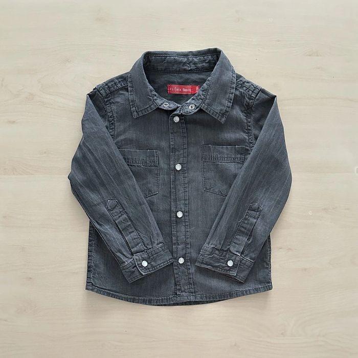 Chemise grise garçon 2 ans
