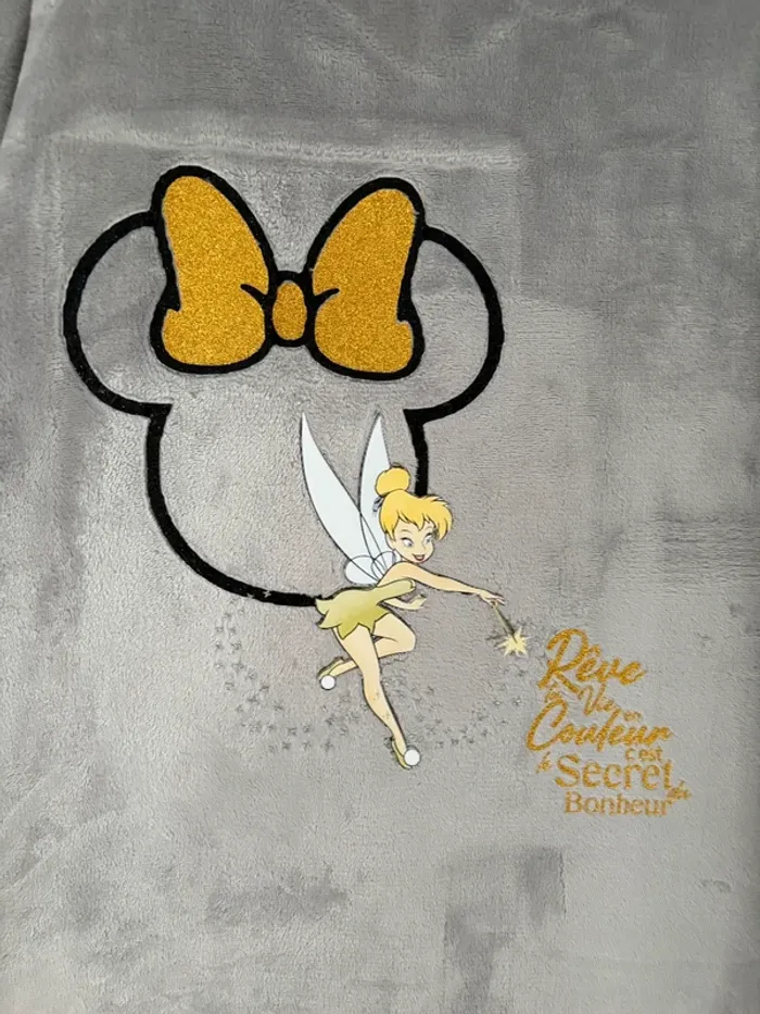 Couverture a capuche personnalisée Disney Fée Clochette neuf - photo numéro 4
