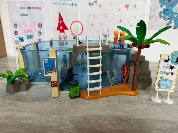grand aquarium à orque playmobil avec de nombreux accessoires - photo numéro 2