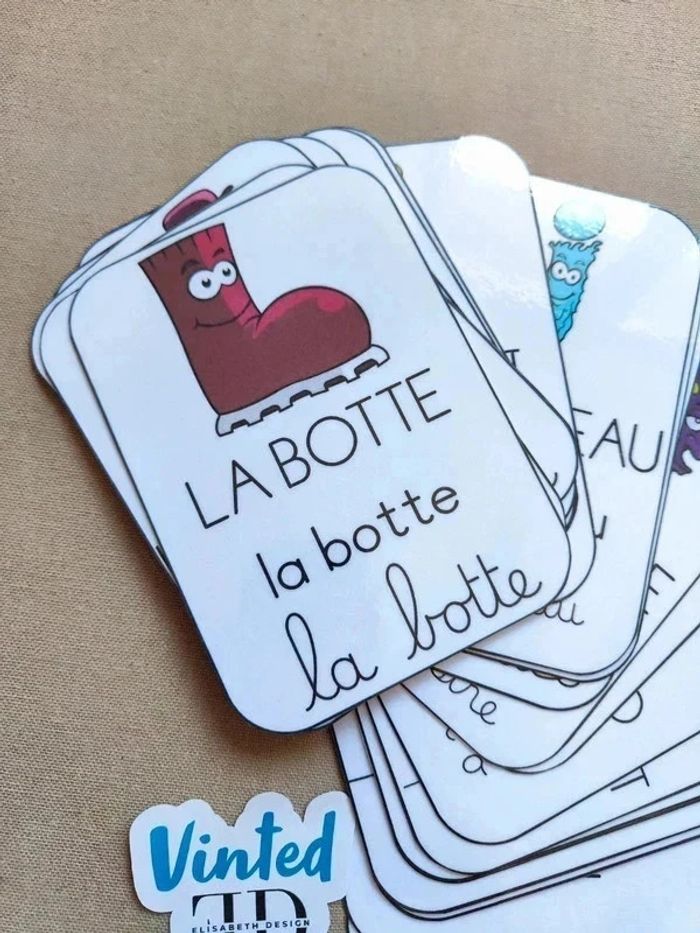 Grandes cartes de l'abécédaire des alphas - photo numéro 4