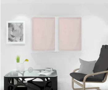 Brise bise, Rose, par Soleil d'ocre - 60 x 90 cm