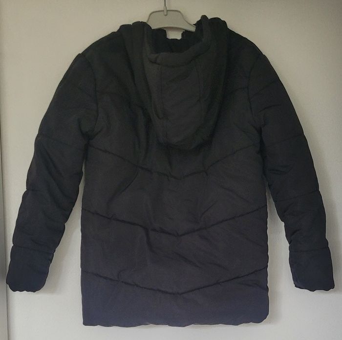 Veste d'hiver noire fille avec intérieur fourrure marque Tex - photo numéro 3