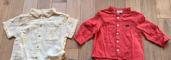 Lot 2 chemises légères 18 mois