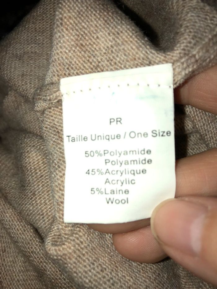 Pull beige col v taille unique - photo numéro 5