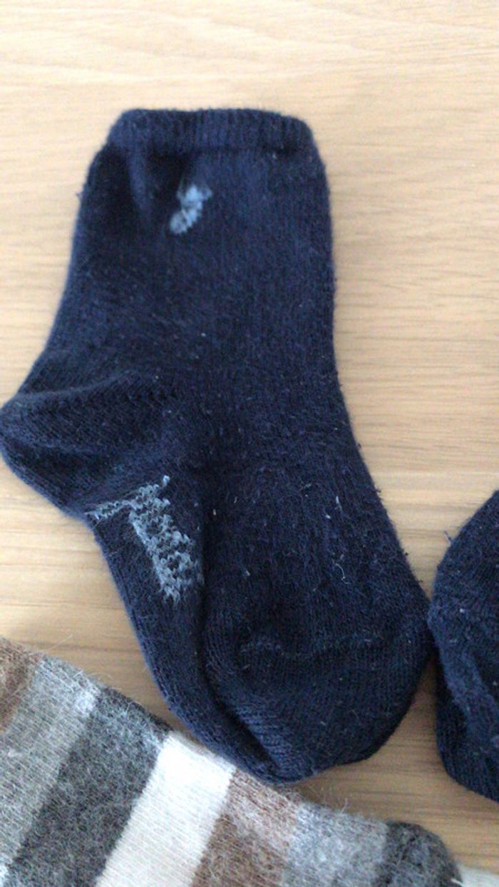 Lot de deux paires de chaussettes jacadi chaudes - photo numéro 3