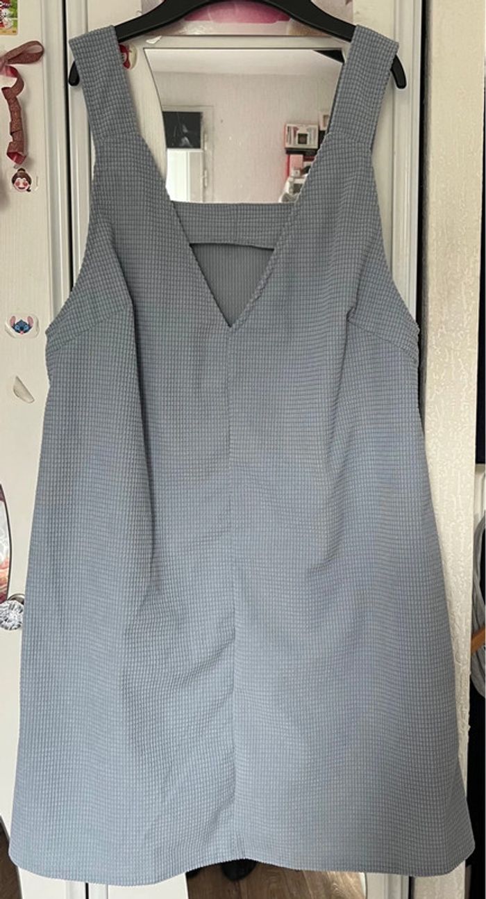 Robe salopette en velours côtelé , bleu clair, SHEIN, S - photo numéro 2