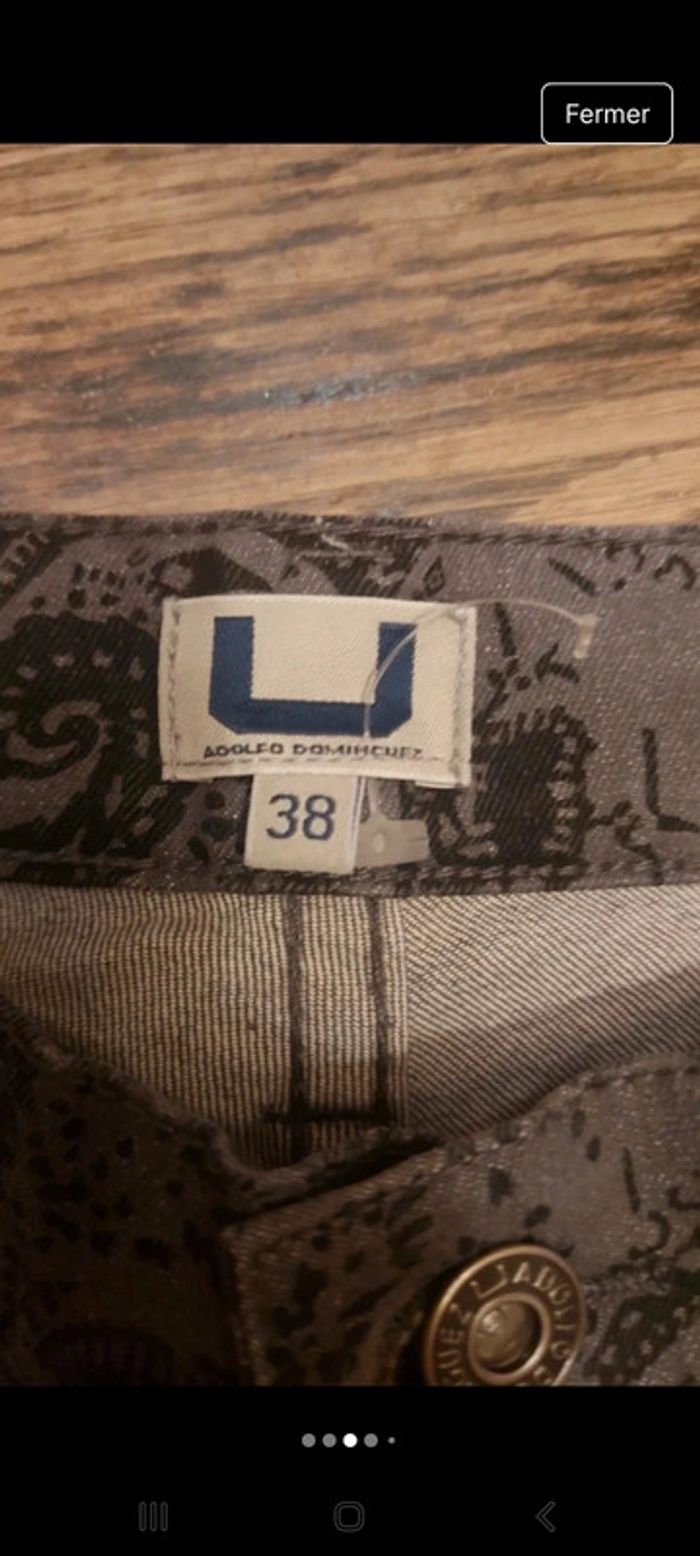 Magnifique Pantalon Adolfo Dominguez fr 38 - photo numéro 3