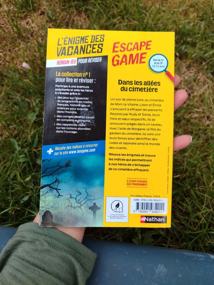 Escape game roman jeu 4e/3e - photo numéro 2