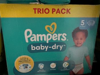Coucha Pampers taille 5 trio pack