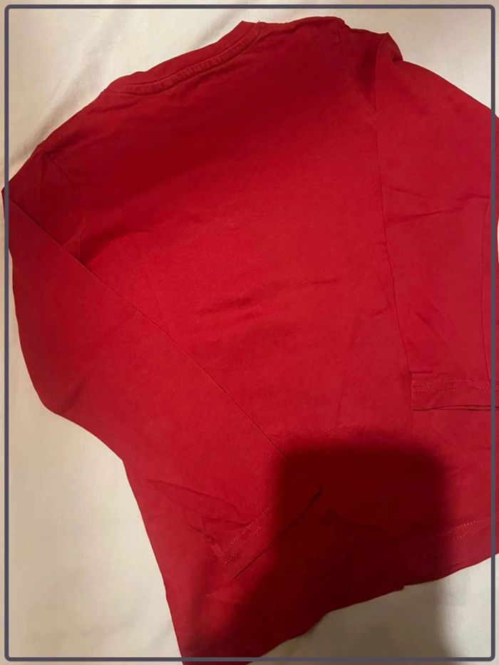 Tee shirt manches longues H&M Mickel Noël point de croix - photo numéro 4