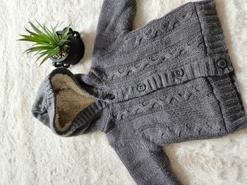 🌟Tex - Gilet chaud à boutons Gris - Taille 12 mois