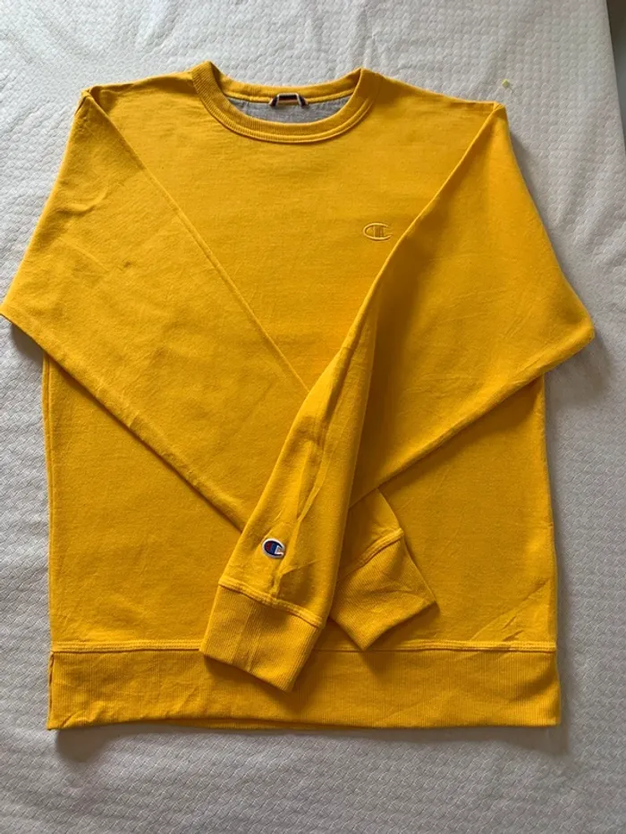 Sweat Champion Moutarde Taille M - photo numéro 5