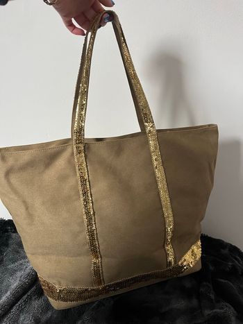 Sac sequin pailleté doré format A4