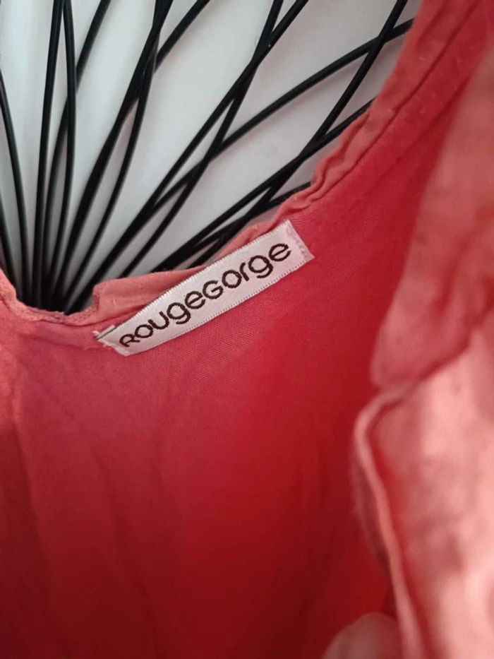 Chemise de nuit rouge gorge taille S - photo numéro 2