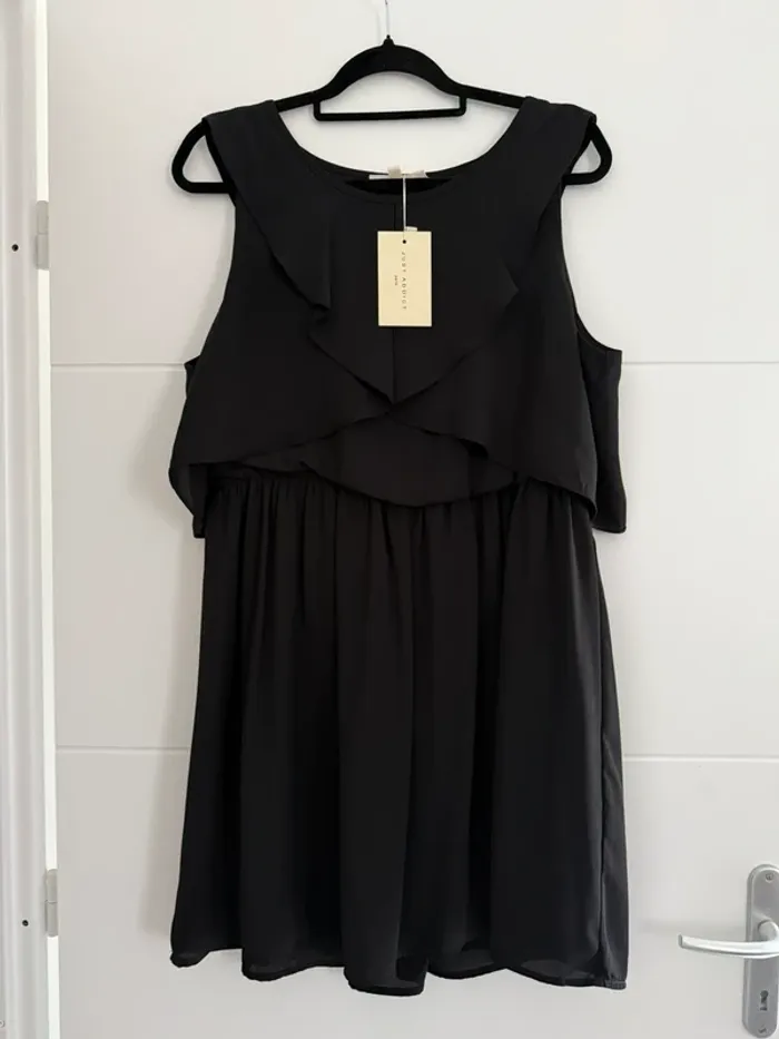 Robe tunique neuf Kleid dress Vestido Vestito jurk jumpsuit femme volant mujer donna woman élastique