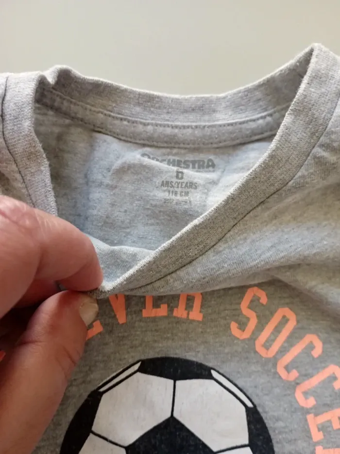 Tee shirt manche courte 6 ans orchestra foot - photo numéro 3