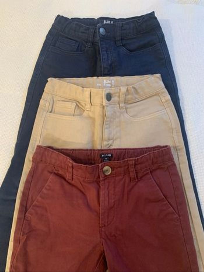 Lot 3 pantalons garçon 7 ans - photo numéro 2
