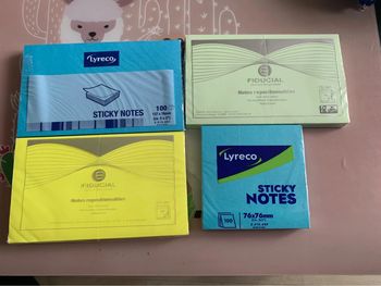 Lot de 4 paquets de post-it