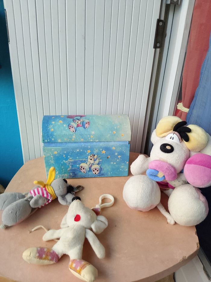 Peluches Diddl + boîte