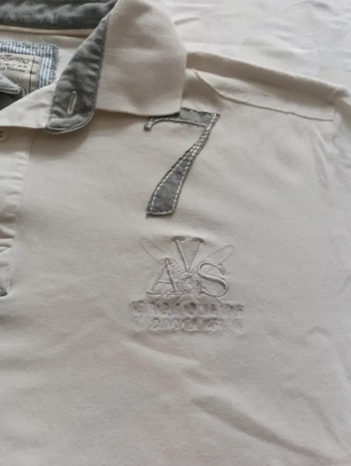 Tee shirt Polo manches courtes homme Vestiaire principauté cannoise taille XL rétro vintage - photo numéro 3