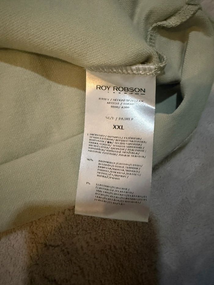 Roy Robson - Polo Vert eau, taille XXL - photo numéro 3