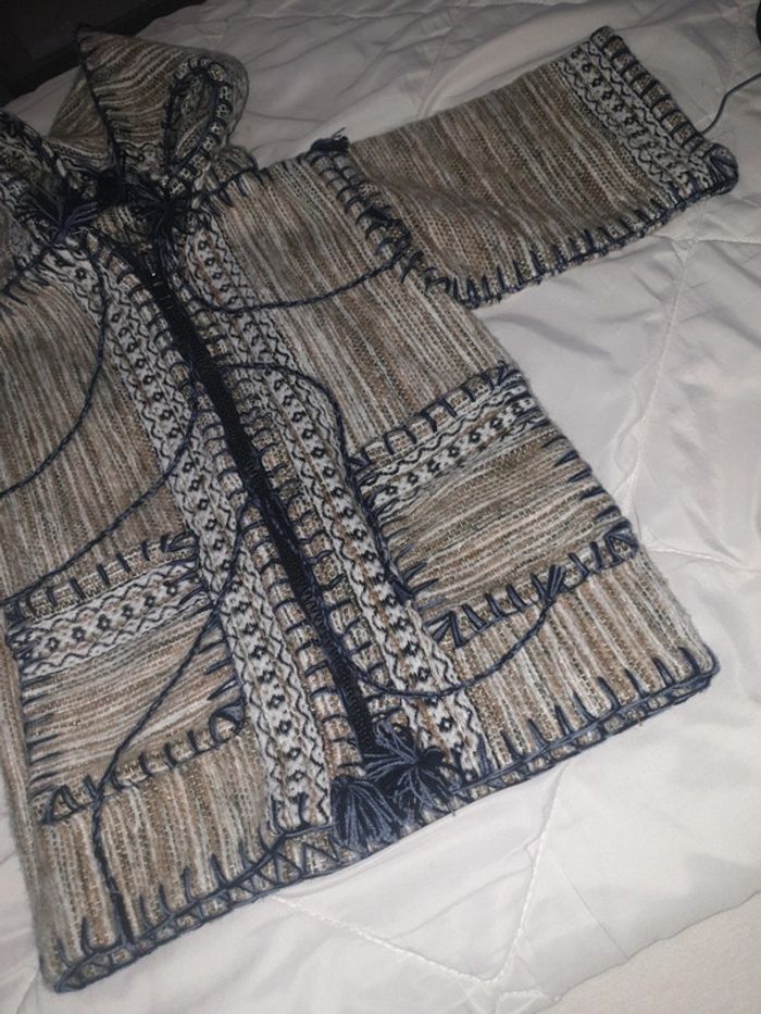 Veste berbère pour enfants 2/4ans - photo numéro 2