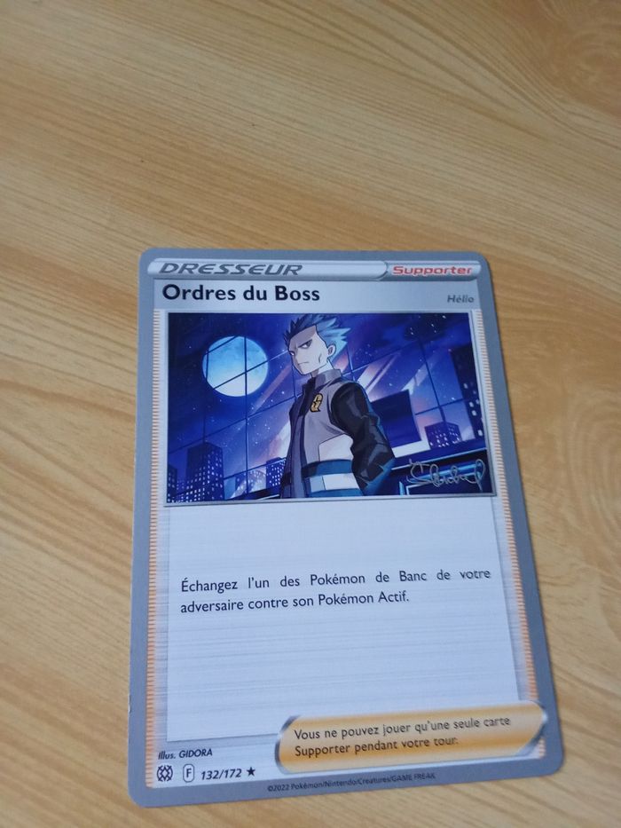 Carte pokémon dresseur ordre du boss - photo numéro 2